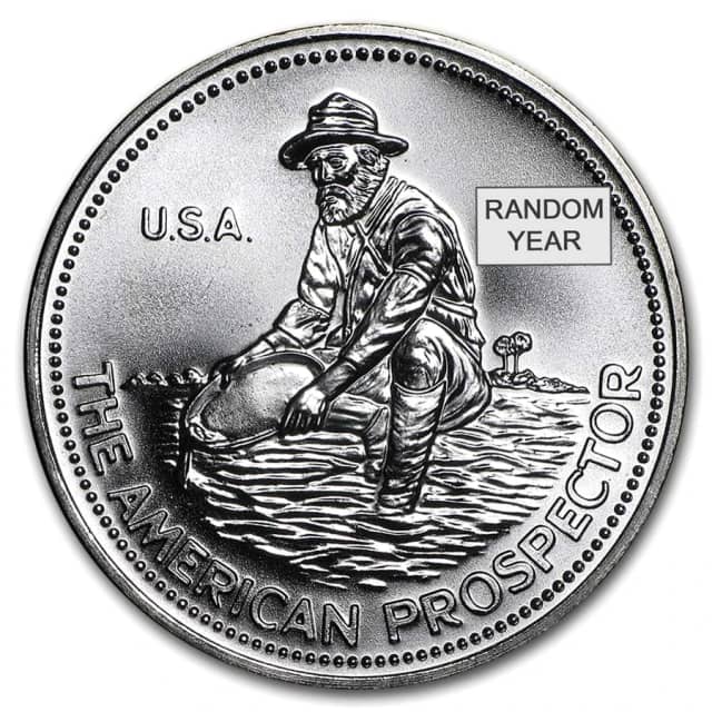 1 oz Engelhard Prospector Silver Round