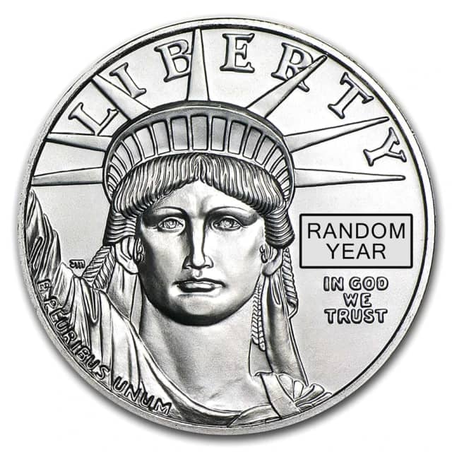 1 oz American Platinum Eagle Coin BU (Random Year)